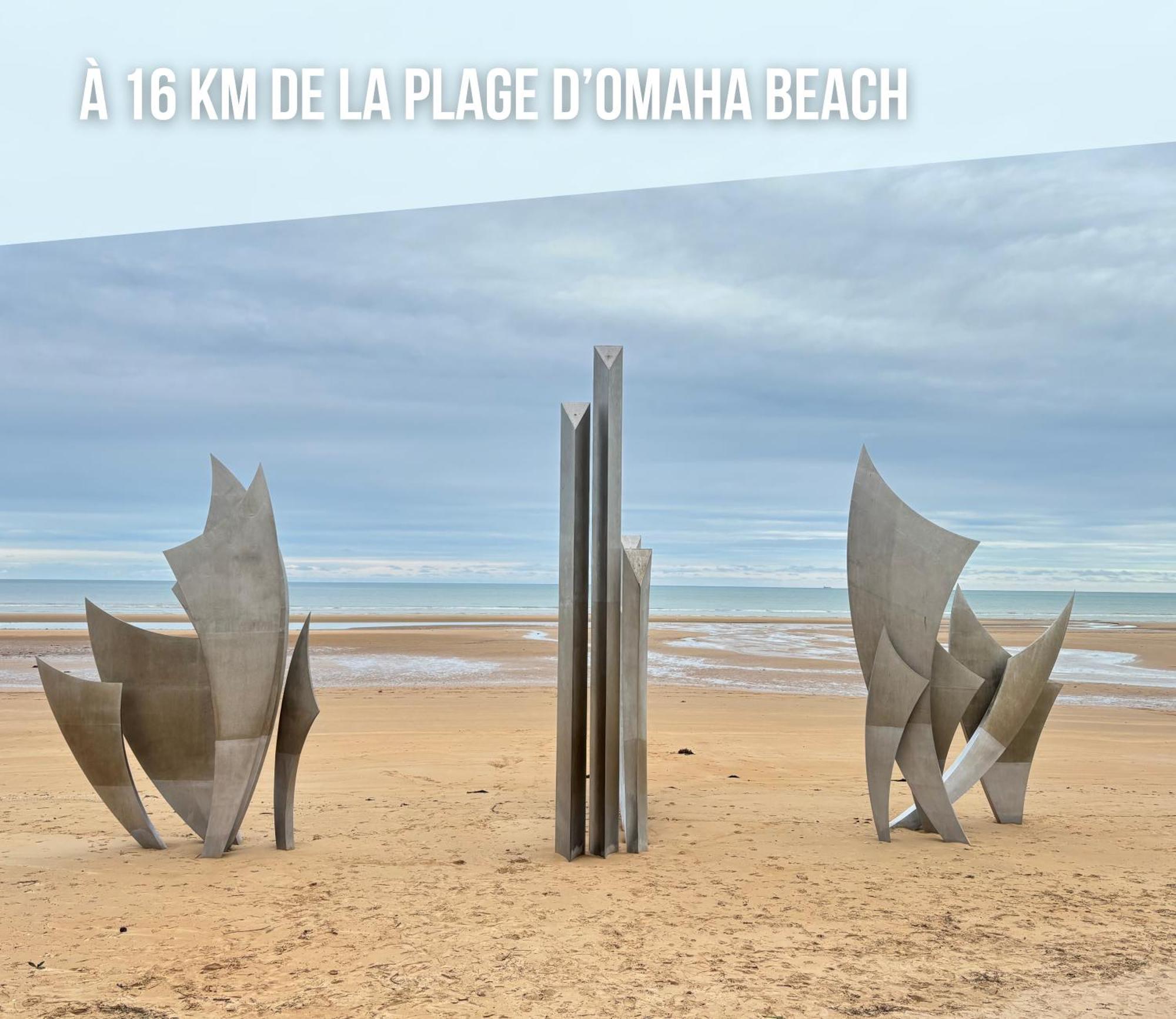 Nid De Pie Grand Duplex Lumineux Cadre Verdoyant Calme A 5 Mn De La Mer Pres Port En Bessin, Bayeux, Omaha Beach, Commes Eksteriør bilde